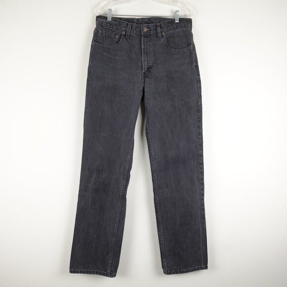 Vintage Levi's 516 Slim Straight Jeans Mens 34x32 Black Denim Made in Canada 90s - Picture 1 of 11